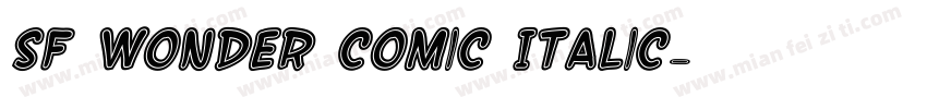SF Wonder Comic Italic字体转换